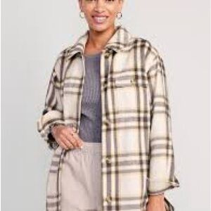 Old Navy Plaid Shirt Jacket